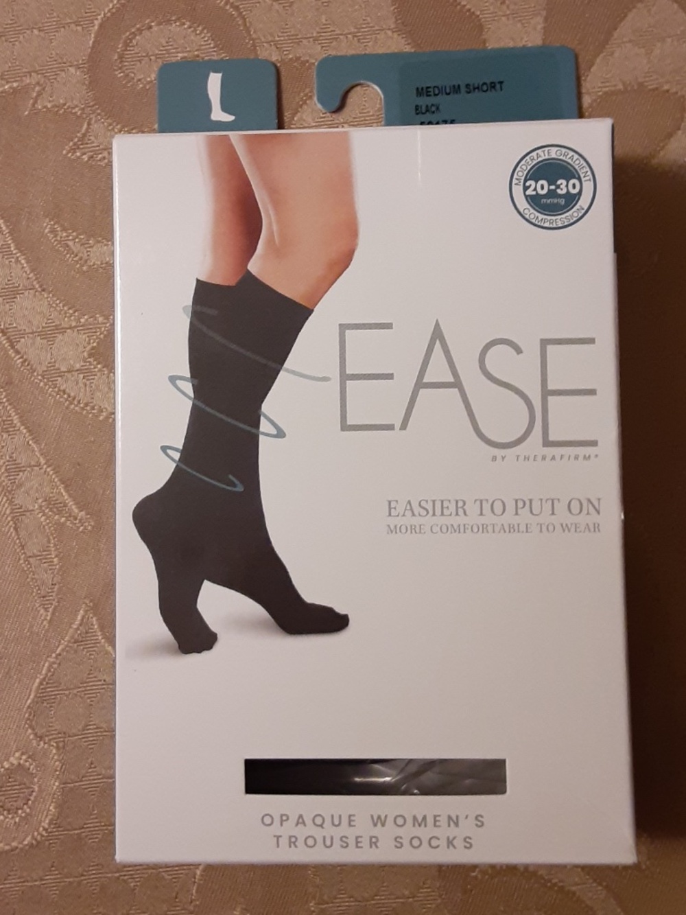 Therafirm Ease Black Opaque Women's Trouser Socks